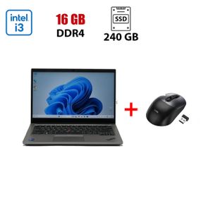 Ультрабук Lenovo ThinkPad E14 Gen 4 / 14" (1920x1080) IPS / Intel Core i3-1215U (6 (8) ядер по 1.2 - 4.4 GHz) / 16 GB DDR4 / 240 GB SSD / Intel UHD Graphics / WebCam б/в + Подарунок Бездротова миша HOCO GM28