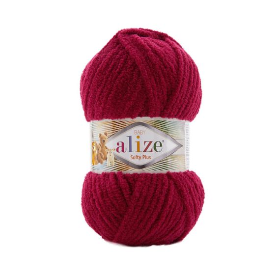 Пряжа Alize Softy Plus 107 нитки для плетіння гачком і спицями