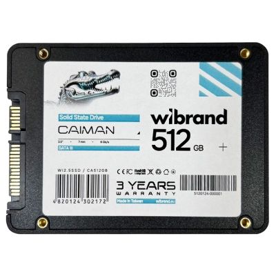 Накопитель SSD 2.5&quot; 512GB Caiman Wibrand (WI2.5SSD/CA512GB) | Зображення 1