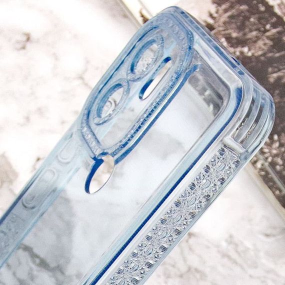 Чохол TPU Starfall Clear для Xiaomi Poco C51 Блакитний | Зображення 6