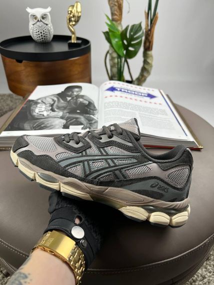 Чоловічі кросівки ASICS Gel-NYC Grey Beige Brown (замша , текстиль) 43 27,5 | Зображення 3