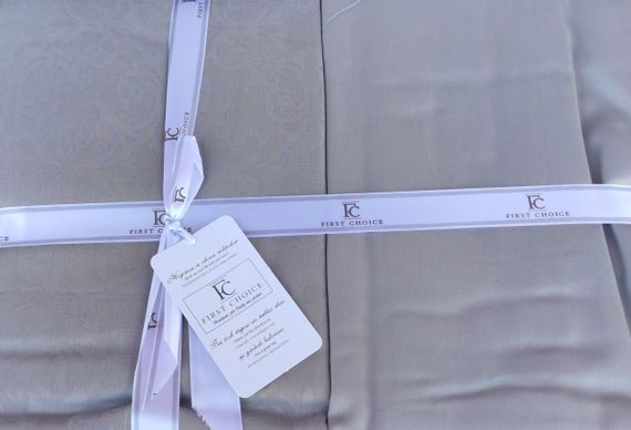 Постільна білизна First Choice Jacquard Satin 200 х 220 см Lamone Grey | Зображення 2