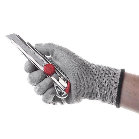 Ніж з відламним лезом 18 мм,, алюмінієвий корпус INTERTOOL HT-0507 | Зображення 5