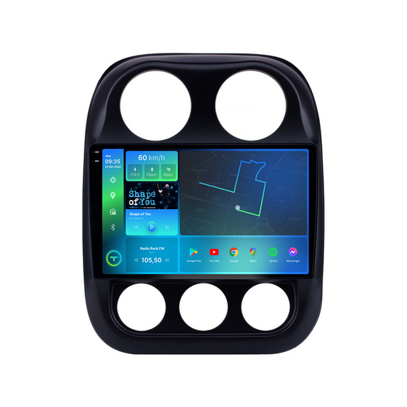 Штатна магнітола Torssen 2K Jeep Compas/Patriot 10-16 F106128 4G Carplay DSP | Зображення 1