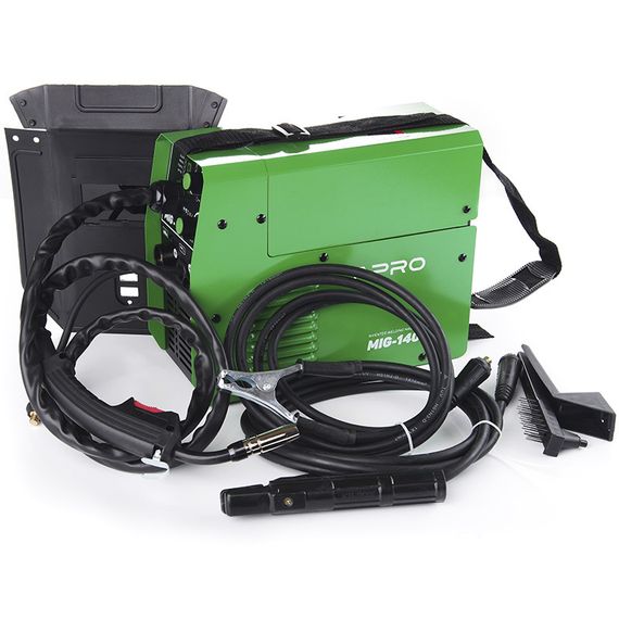 Сварочный полуавтомат инверторный APRO MIG-140, 20-140А, ел.4мм, пр.0.8-1мм 1кг 3+2.5+2м | Зображення 2