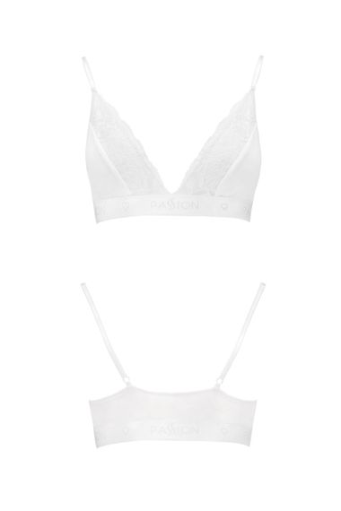Еластичний топ із мереживом Passion PS001 TOP Білий L | Зображення 4