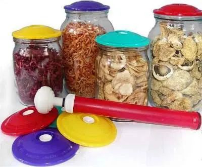 Вакуумная система консервирования 9 крышек и насос | Зображення 1