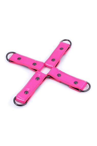 Хрестоподібна система фіксації NS Novelties Electra Hog Tie, рожевий Sex Aura