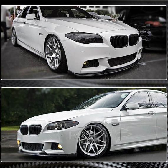 Накладка на передній бампер Lip V2 (для F10 M-Sport, Карбон) для BMW 5 серія F-10/11/07 2010-2016 рр | Зображення 3