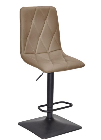 Барний стілець Fred Bar 4-BK-Base, чорна квадратна опора, регулювання висоти сидіння, м'яка оббивка екошкіра моко 704 | Зображення 7