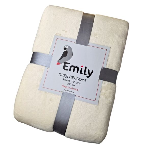 Плед Emily Manner велсофт 150х200 см 300 гм2 Beige (94326291) | Зображення 8