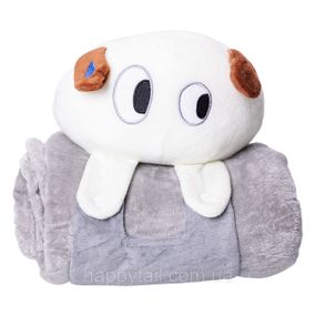 Мягкая игрушка-плед Собачка 120×160 (см) 2 в 1 Серый Colorful Home 5616-68G
