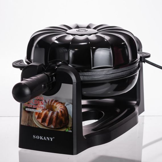 Кексниця електрична 1800 Вт з антипригарним покриттям 37×17×18 (см) Чорна SK-BBQ-837 | Зображення 3