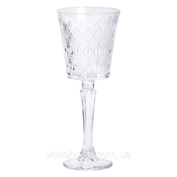 Набір келихів для вина 6 шт 225 мл на високій ніжці HP-19-128 | Зображення 1