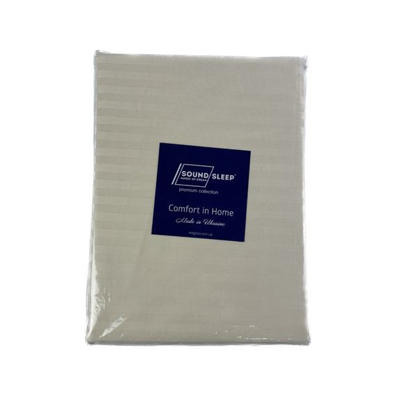 Комплект постельного белья SoundSleep Stripe Beige сатин-страйп семейный 160х220 см бежевый (94248081) | Зображення 6