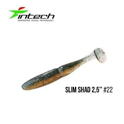 Силіконова приманка, Їстівний силікон Intech Інтеч Slim Shad 2,5"12 шт #22