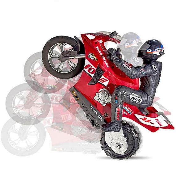 Мотоцикл на радіокеруванні Motorcycle Stunt Drift six-axis Gyroscope Red | Зображення 7