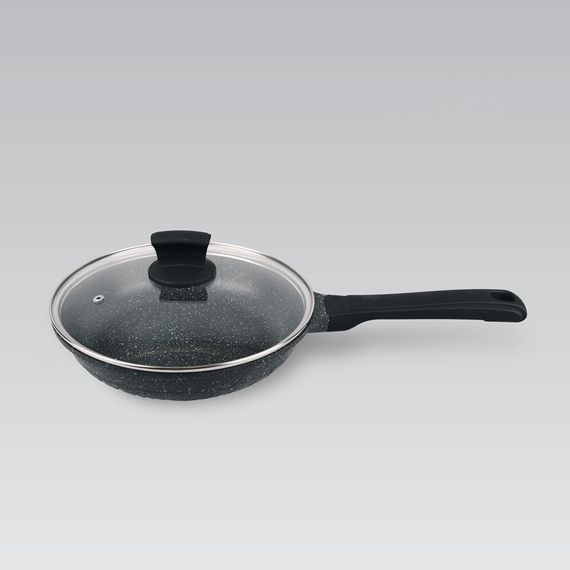 Сковорода антипригарная с крышкой Maestro Granite 24 см MR-1225-24 алюминиевая для всех плит
