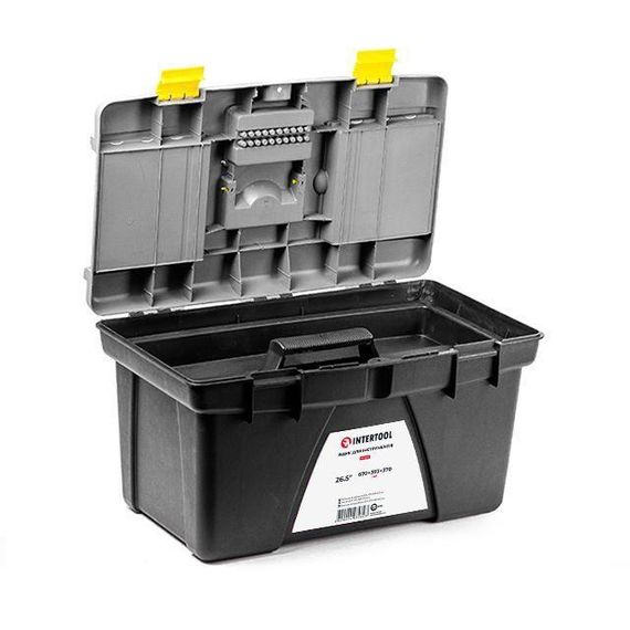 Ящик для інструментів 26.5" 670*393*370 мм INTERTOOL BX-0326 | Зображення 1