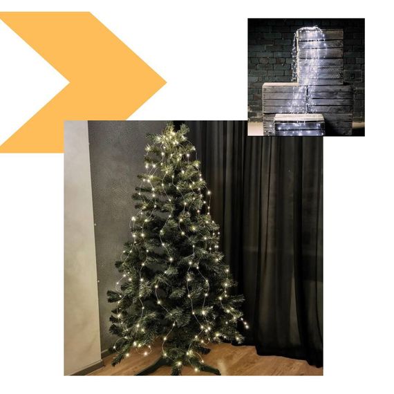 Гірлянда новорічна Кінський хвіст 200 LED холодний білий 8 режимів XPRO (47716-_377) | Зображення 1