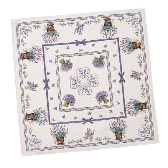 Скатертина гобеленова LILAC Limaso, 93x93, Квадратна, Повсякденний, Без люрексу, 60% поліестер, 24% бавовна, 16% акрил, Гобелен
