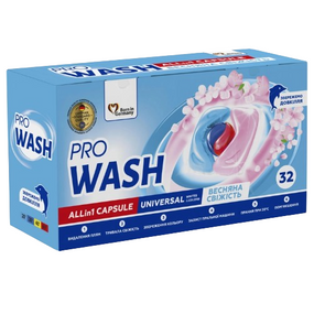Капсули для прання 32шт Весняна свіжість ProWash 2К