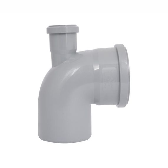 Коліно каналізаційне з відведенням TA Sewage 50х110х110, 90° (вгору) | Зображення 3