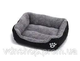 Лежанка - пуф для котів та собак L(67*55см) Чорна | Зображення 9