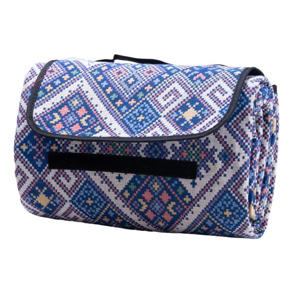 Коврик для пикника жаккардовый, синий | Зображення 2