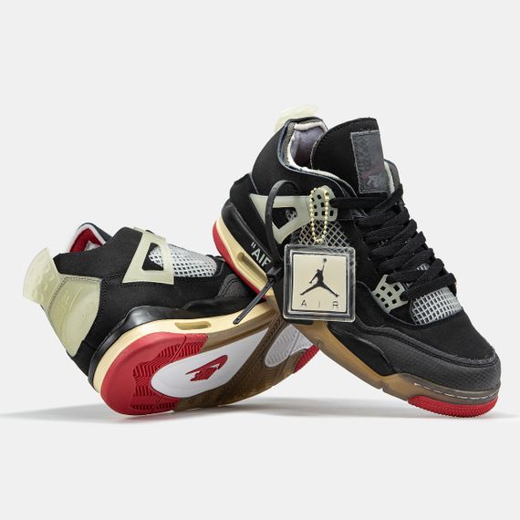 Кросівки Air Jordan 4 x "OFF-White" весна / літо / осінь 2074 40 25.5 см