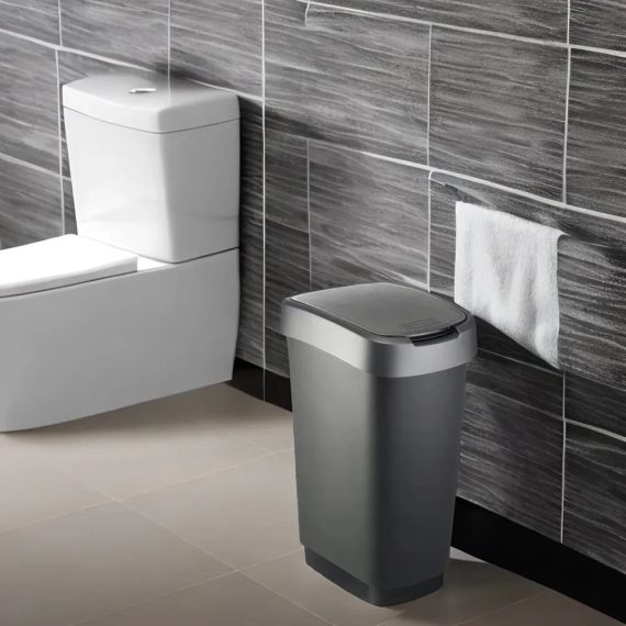 Контейнер для сміття Rotho (Рото) Twist 50 л (17545) Чорний | Зображення 6