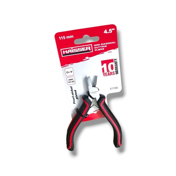 Бокорізи кусачки, серія міні HAISSER 115 мм, Cr-V, Pearl-Nickel (41166)