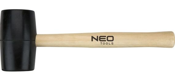 Киянка резиновая NEO 72 мм, 900 г, рукоятка деревянная (25-064)