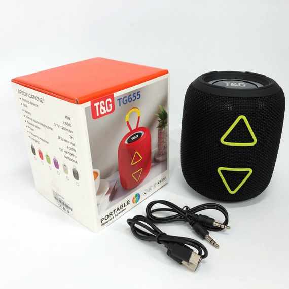 Світлова bluetooth колонка з хорошим звуком TG655, Портативна блютуз колонка світлодіодна ZK-22 | Зображення 7