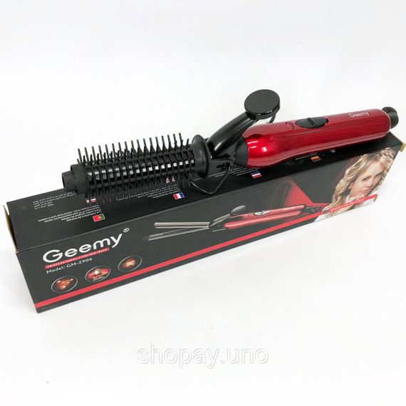 Утюжок для волос GEMEI GM-2906, прибор для завивки волос, плойка для прикорневого объема, плойка | Зображення 1