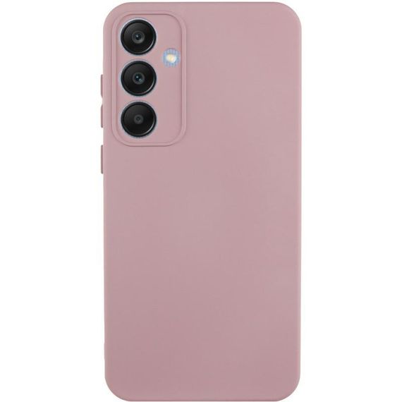 Чохол TPU GETMAN Liquid Silk Full Camera для Samsung Galaxy S24+ Рожевий / Pink Sand