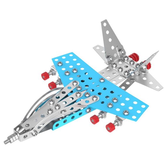 Детский металлический конструктор "Истребитель" 4937TXK 176 деталей | Зображення 1