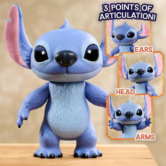 Колекційна вінілова фігурка Стіч 36 см Just Play Disney Stitch Live-Action Larger Than Life | Зображення 6