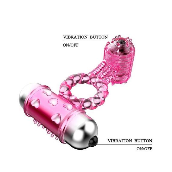 Эрекционное вибро кольцо с стимулятором клитора Sweet Vibration Ring, BI-014080 sexstyle | Зображення 13