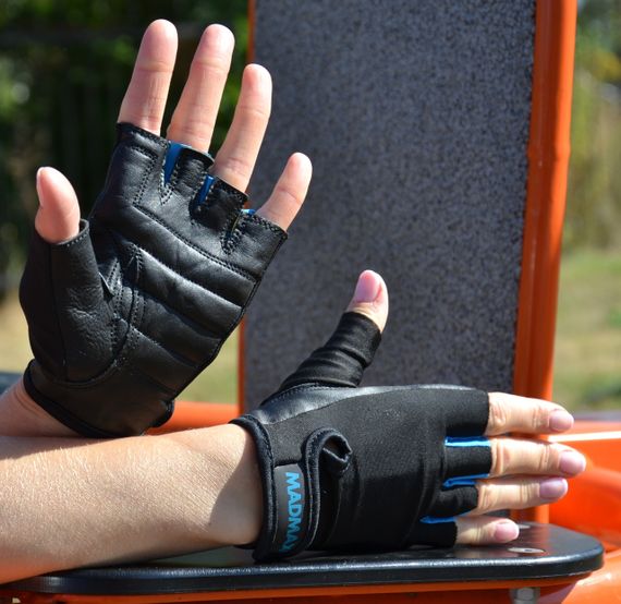 Рукавички для фітнесу MadMax MFG-251 Rainbow Turquoise L | Зображення 5