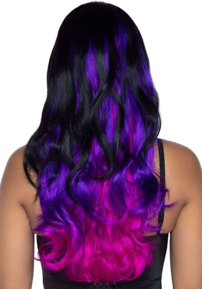 Leg Avenue Allure Multi Color Wig Black/Purple | Зображення 1