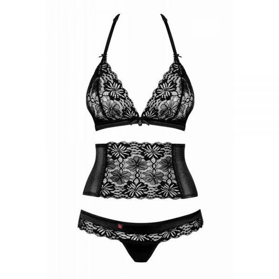 Комплект Obsessive 846-SEG-1 S/M черный sexstyle | Зображення 4