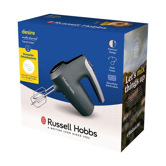 Міксер Russell Hobbs ручний Desire Matte Charcoal, 185Вт, чорно-сірий (27151-56) | Зображення 7
