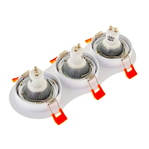 Светильник врезной  поворотный HDL-DT 108/3 MR16 WH | Зображення 3