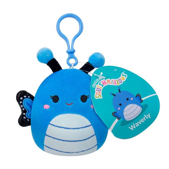 М'яка іграшка на кліпсі "Метелик Вейверлі" Squishmallows SQCP00220, 9 см | Зображення 1