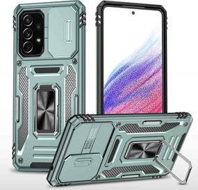 Ударостійкий чохол Camshield Army Ring для Samsung Galaxy A33 5G Зелений / Light Green
