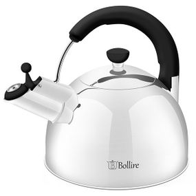 Чайник 2.5 л Bollire BR-3007 из нержавеющей стали со свистком для всех типов плит