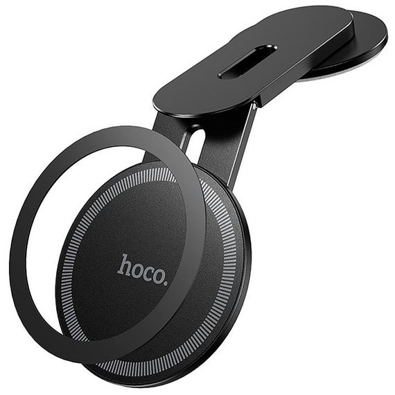 Магнитный держатель Hoco H93 Stable magnetic MagSafe for Apple Black | Зображення 3