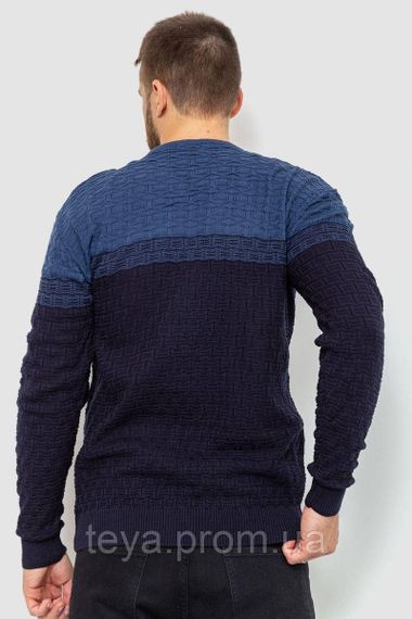 Светр чоловічий, колір темно-синій, розміри M, L, XL, L, XXL FA_008226 | Зображення 3
