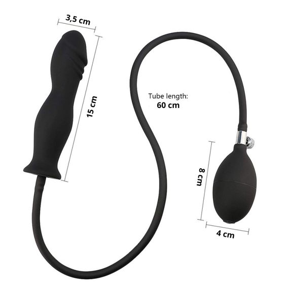 Надувна анальна пробка - Erospace Wild Play Inflatable Anal Plug C6 | Зображення 8